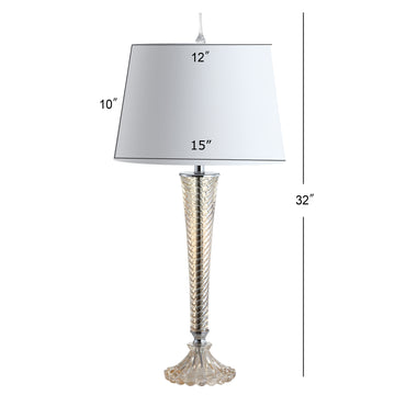 Caterina 32" Glass LED Table Lamp - JONATHAN Y